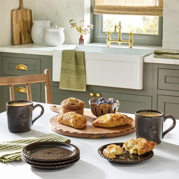 Set of 4 6.5" Mushroom Ceramic Appetizer Plates - Hearth & Hand Magnolia Target - Picture 9 of 9